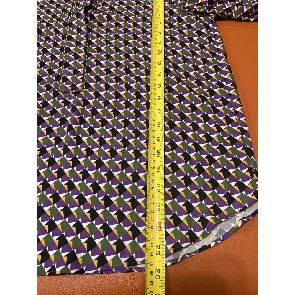 NM Neiman Marcus Geometric Print Blouse Size M NEW - Picture 10 of 10